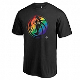 Men's Dallas Mavericks Fanatics Branded Black Team Pride T-Shirt FengYun,baseball caps,new era cap wholesale,wholesale hats